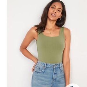 Old Navy | Tops | Fitted Sleeveless Squareneck Bodysuit For Women | Poshmark